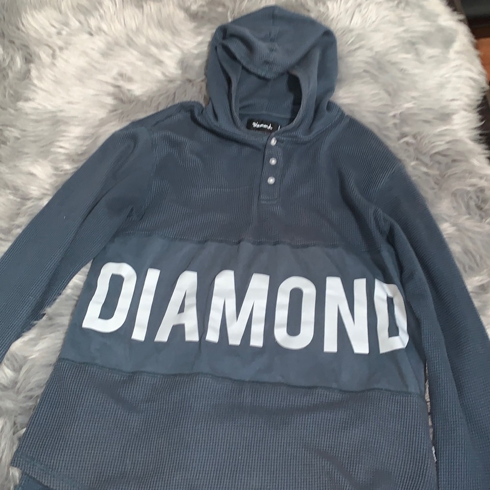 NWT Diamond Supply hooded long sleeve